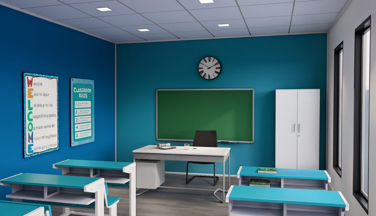 Modular classroom building for modern and sustainable educational facilities